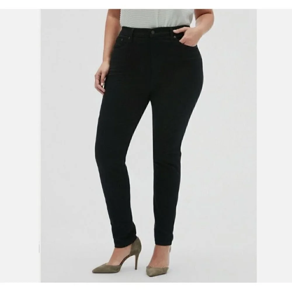 Banana Republic High-Rise SLIMMING Skinny Jeans Black Size 27/4